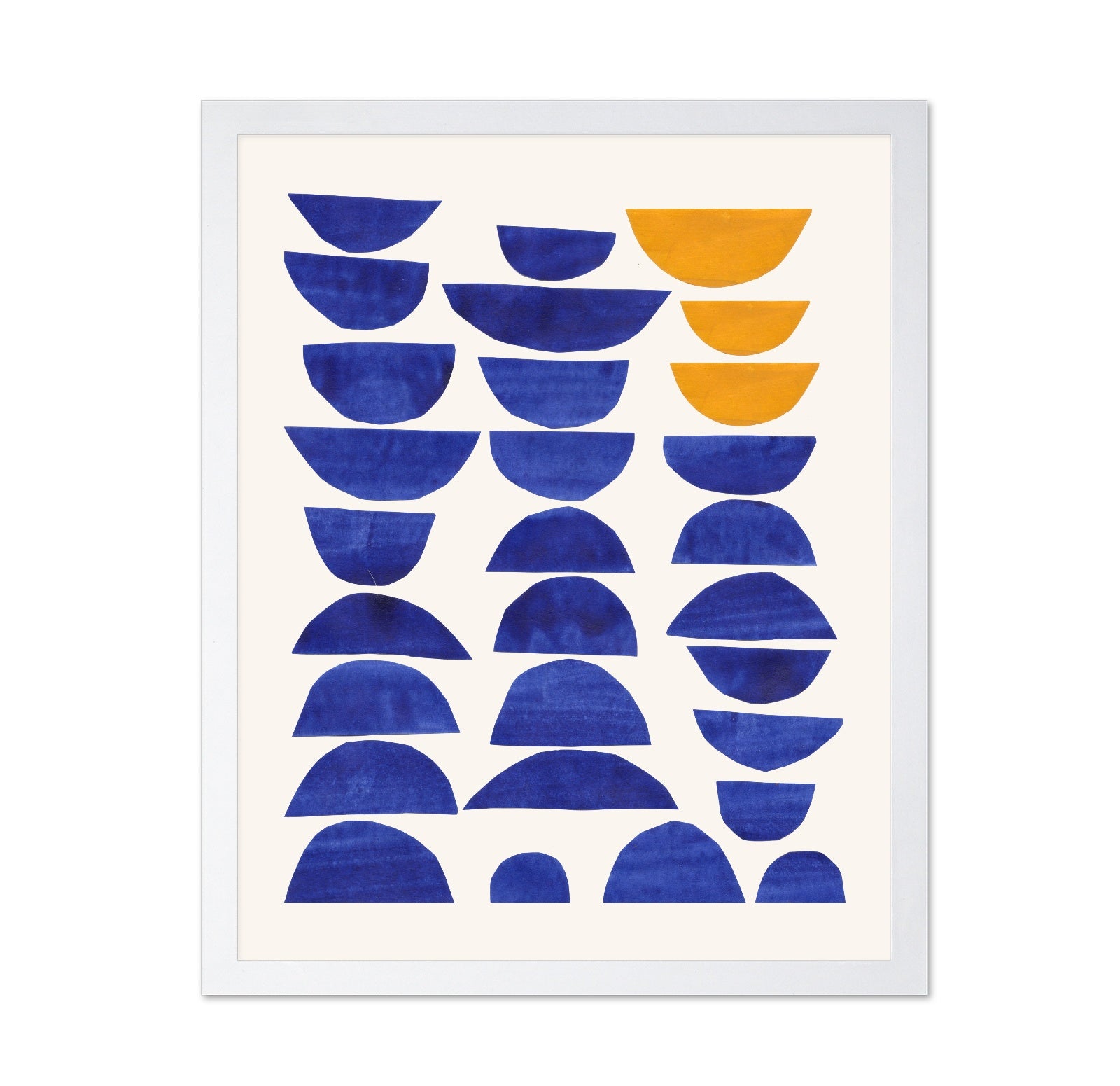 Blue Half Shapes