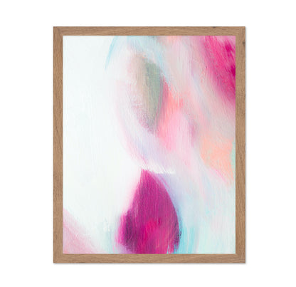 Soft Pink Abstract Flow