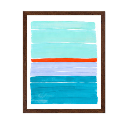 Aqua Stripe Layers