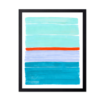 Aqua Stripe Layers