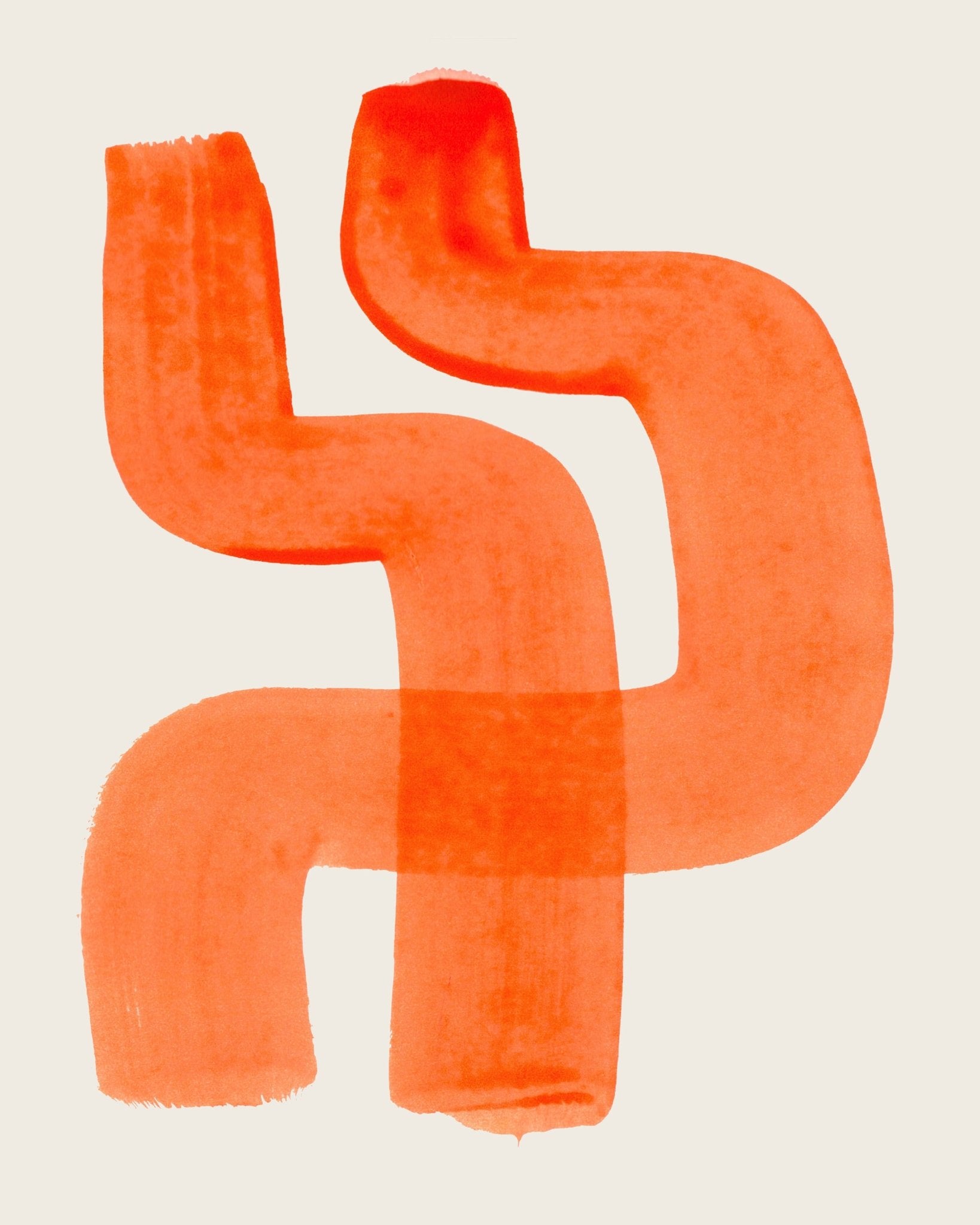 Orange Abstract Form