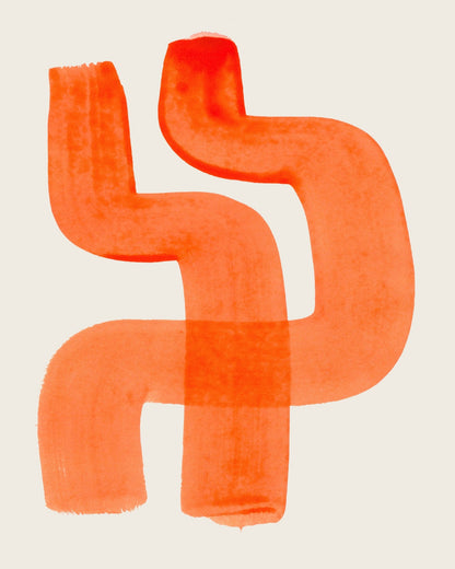 Orange Abstract Form