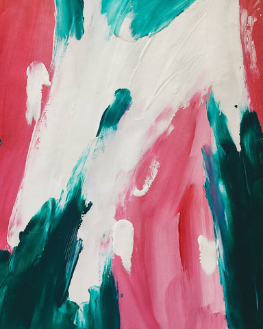 Teal Pink Brush Flow
