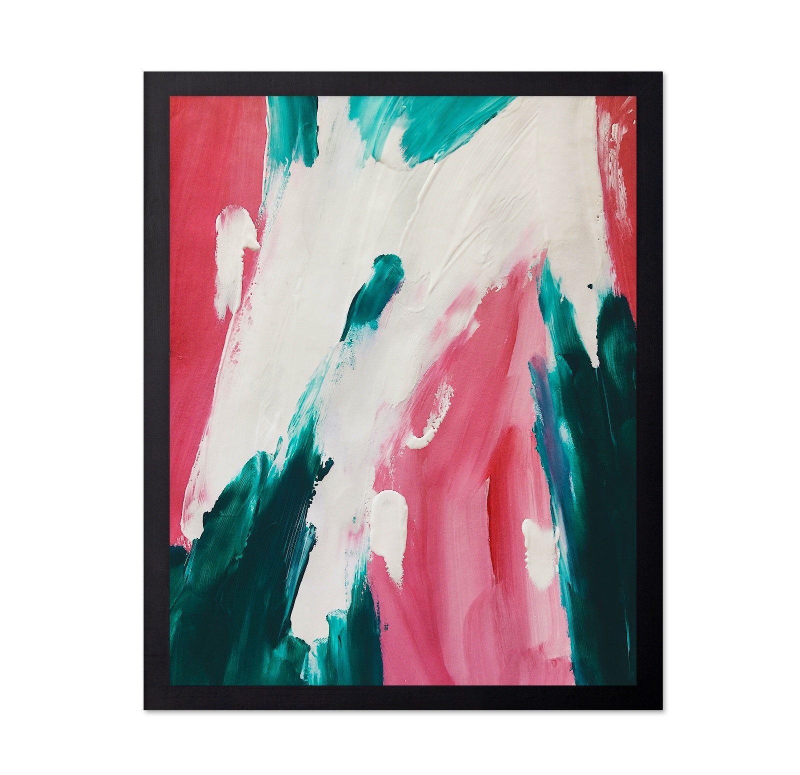 Teal Pink Brush Flow