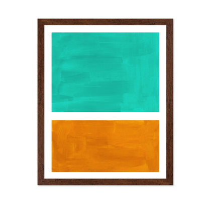 Teal Ochre Panels