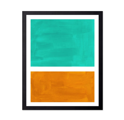 Teal Ochre Panels