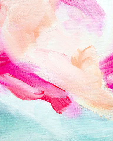 Soft Pink Brush Flow