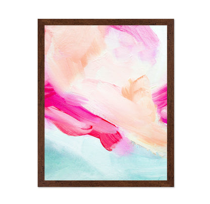 Soft Pink Brush Flow