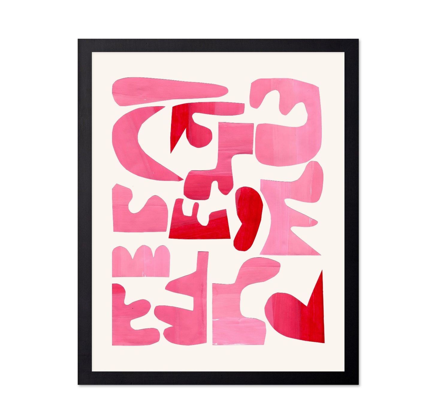 Pink Shape Collage