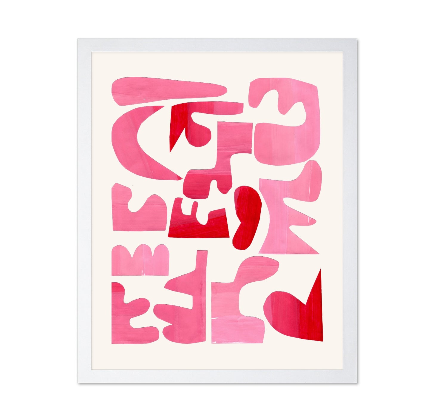 Pink Shape Collage