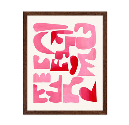 Pink Shape Collage