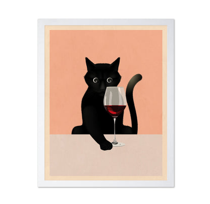 Cat With Wine