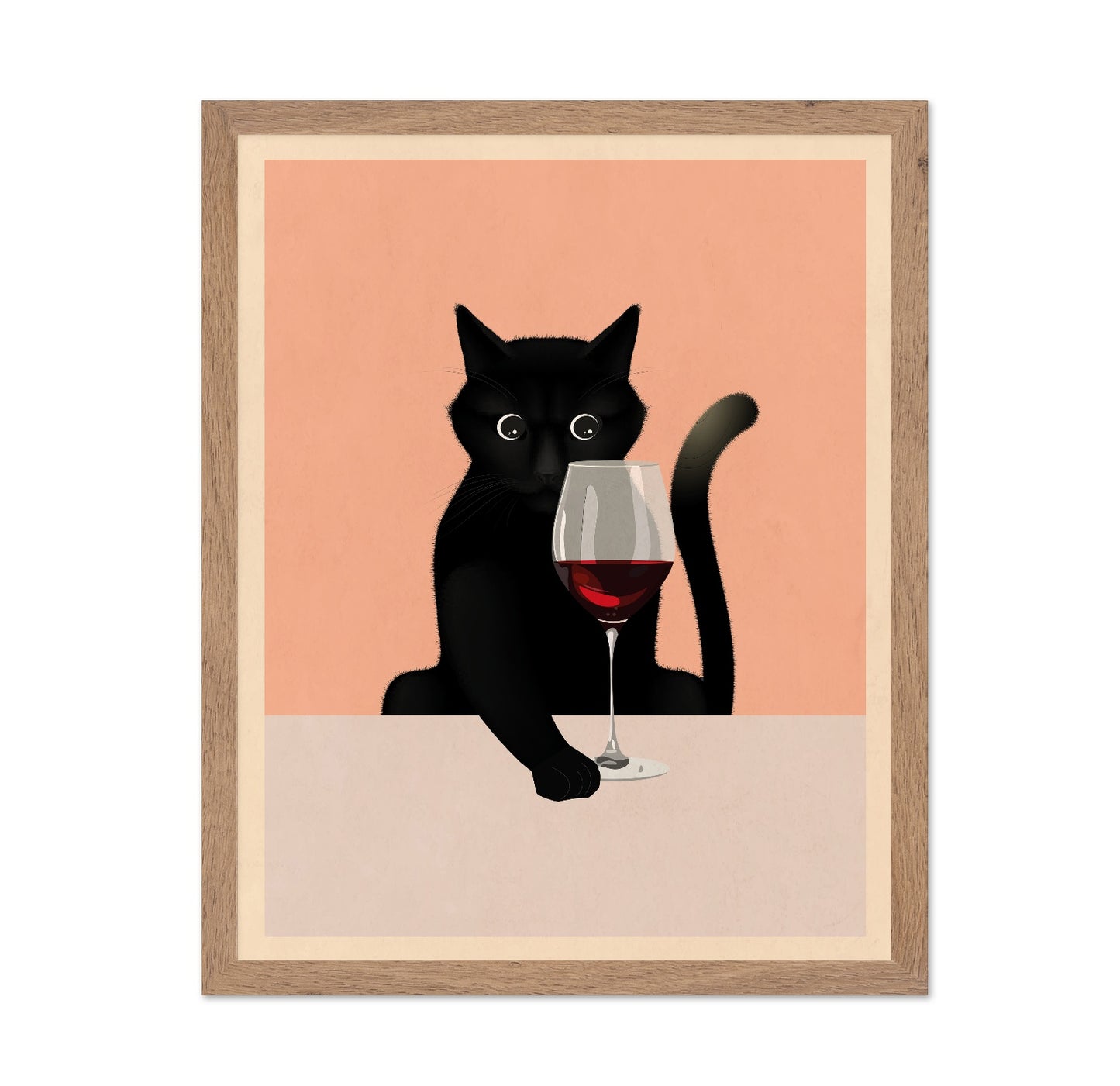 Cat With Wine