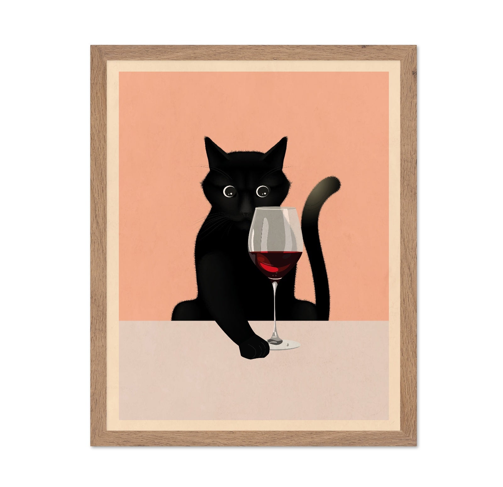 Cat With Wine