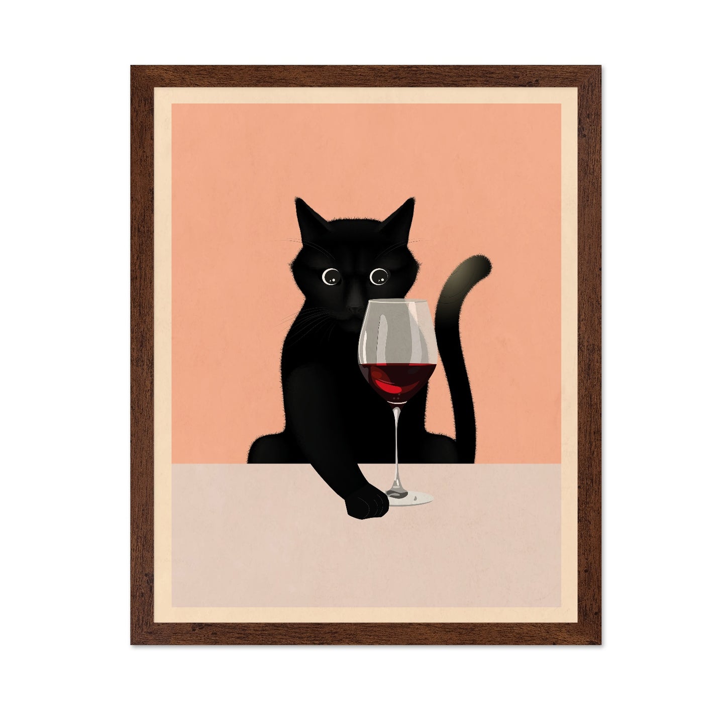 Cat With Wine