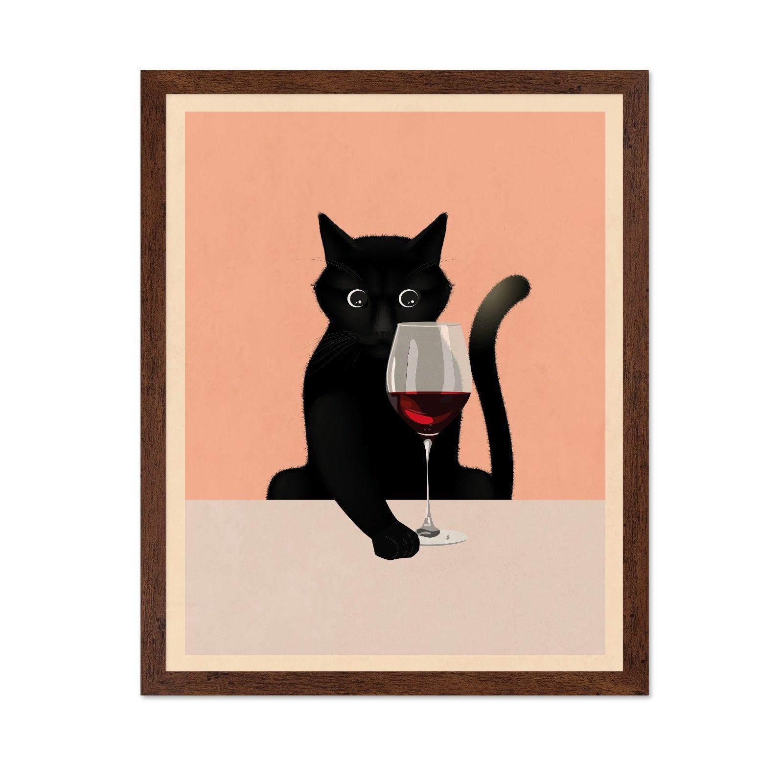 Cat With Wine