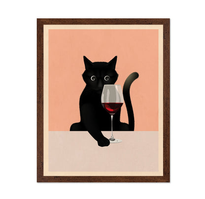 Cat With Wine