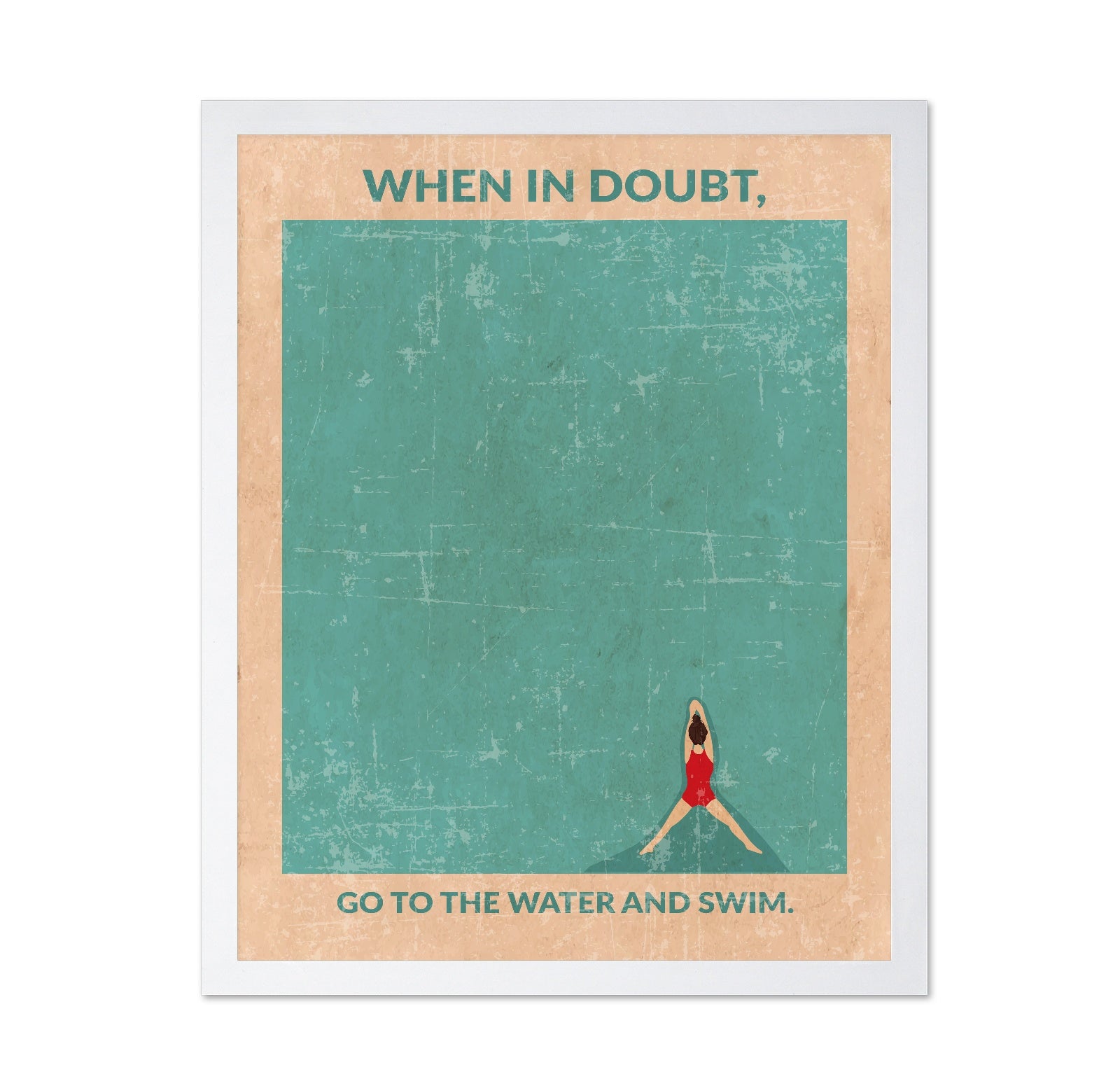 Swim Quote Poster