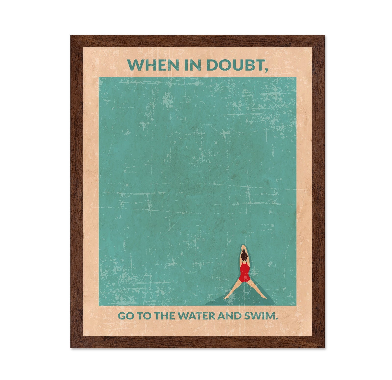Swim Quote Poster