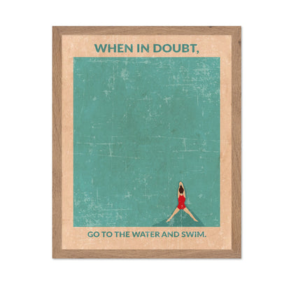 Swim Quote Poster