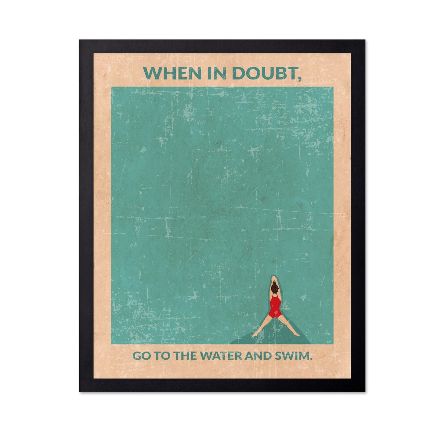 Swim Quote Poster