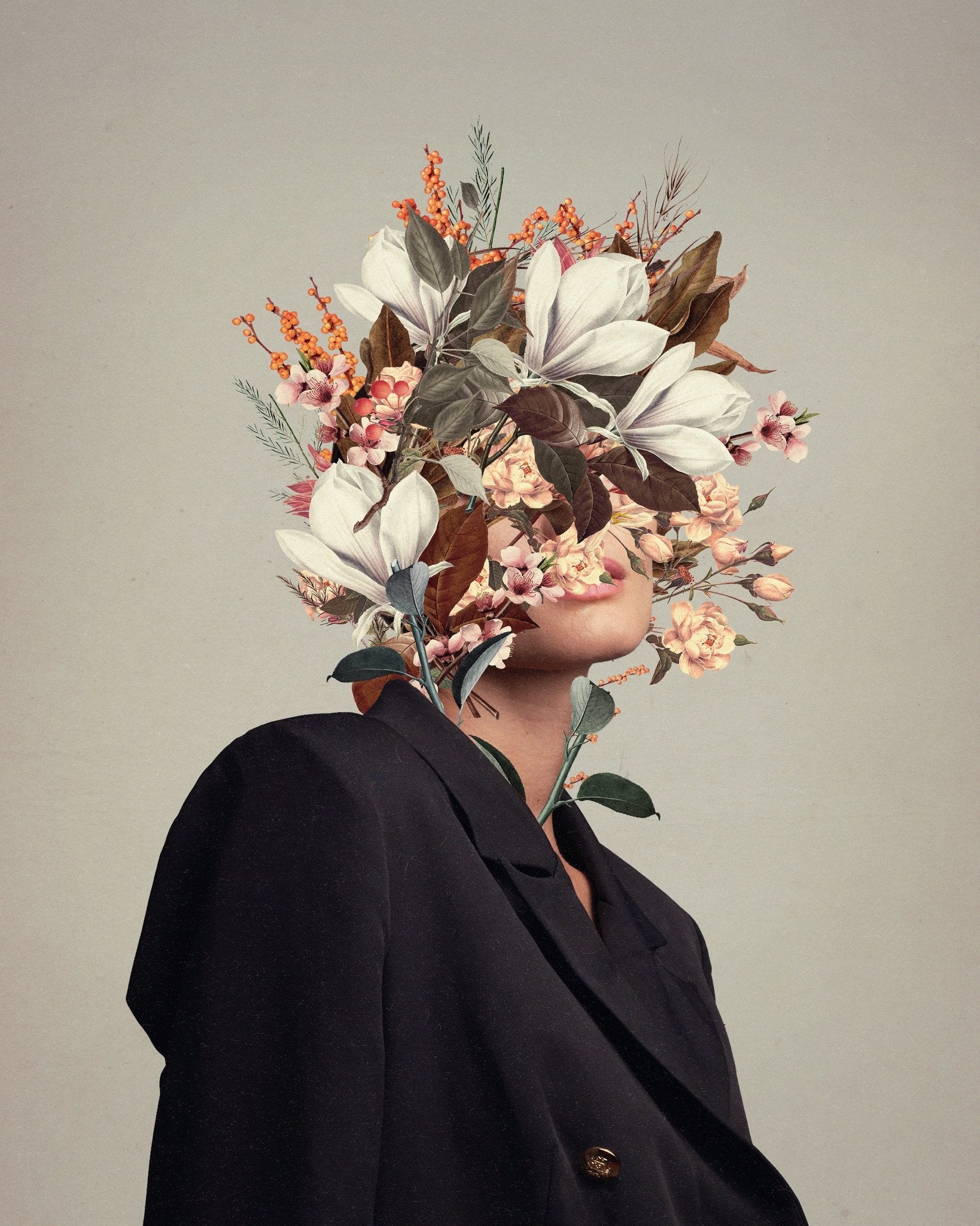 Floral Head Portrait No2