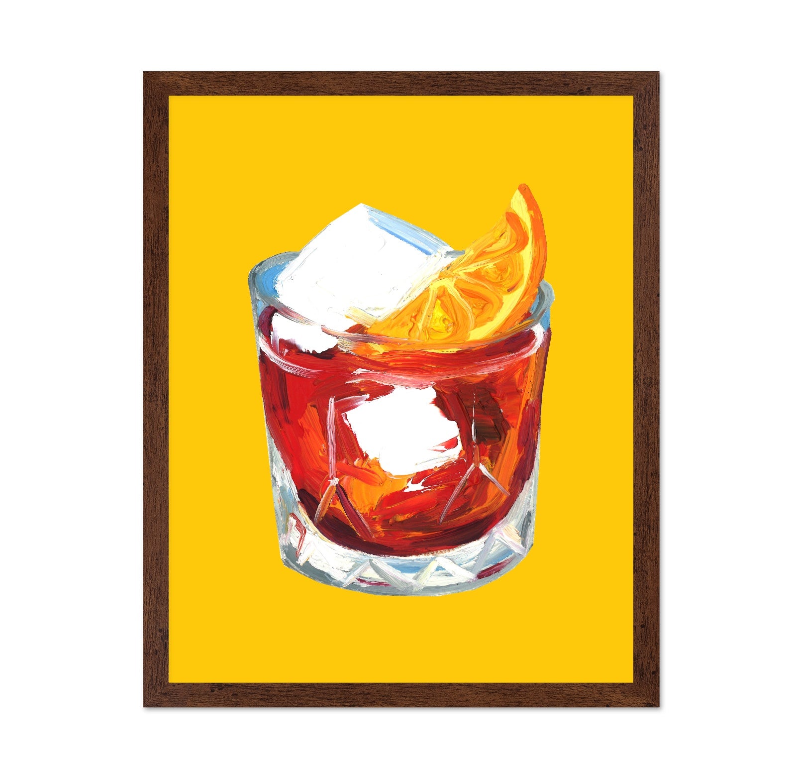 Orange Cocktail Glass