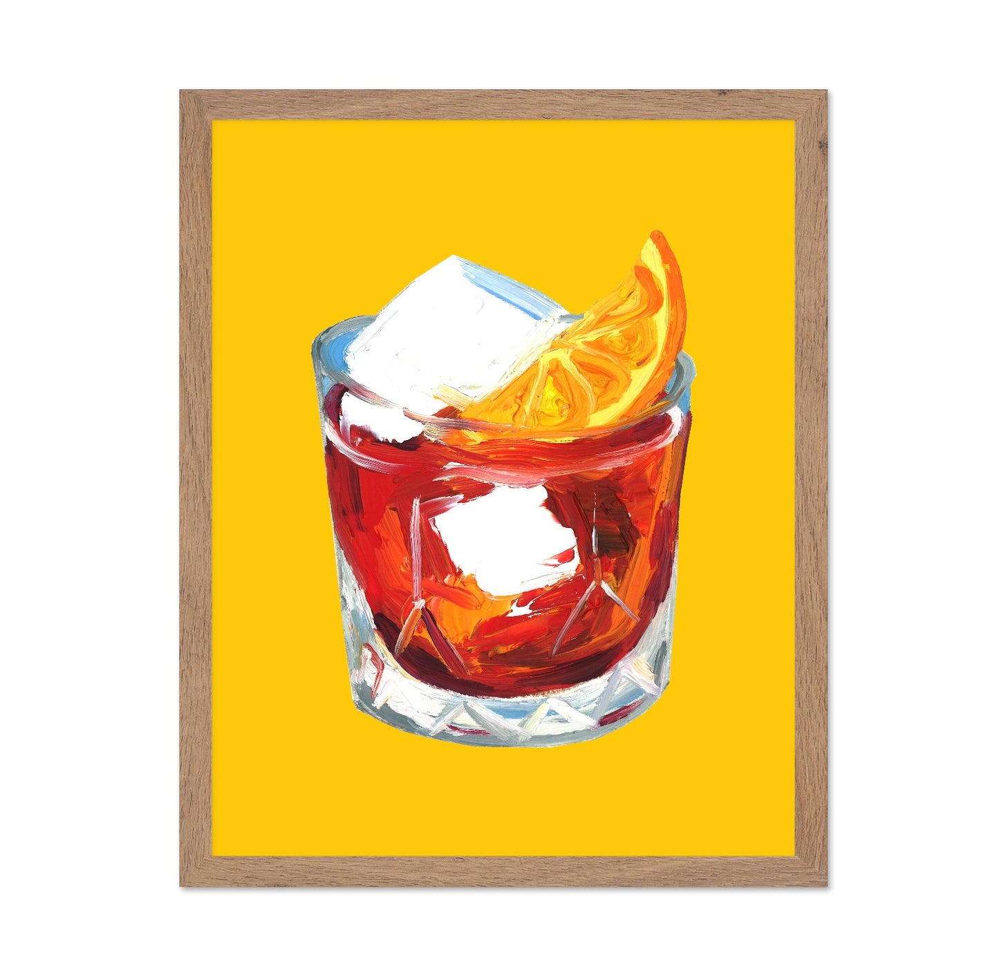 Orange Cocktail Glass