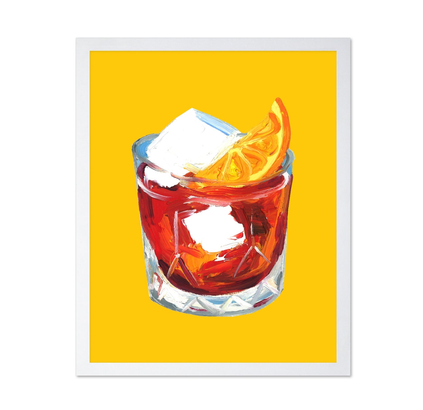Orange Cocktail Glass