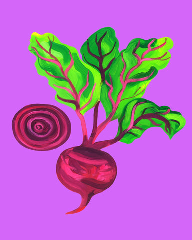 Beetroot Pop Art