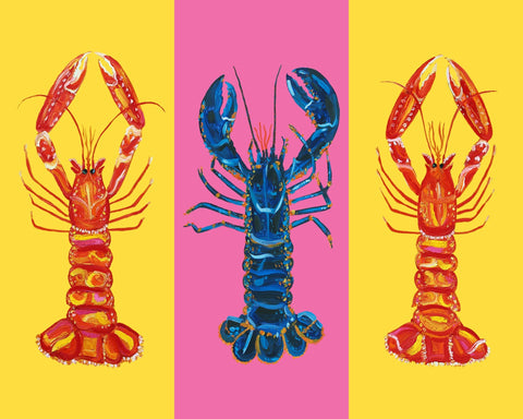 Colorful Lobster Trio