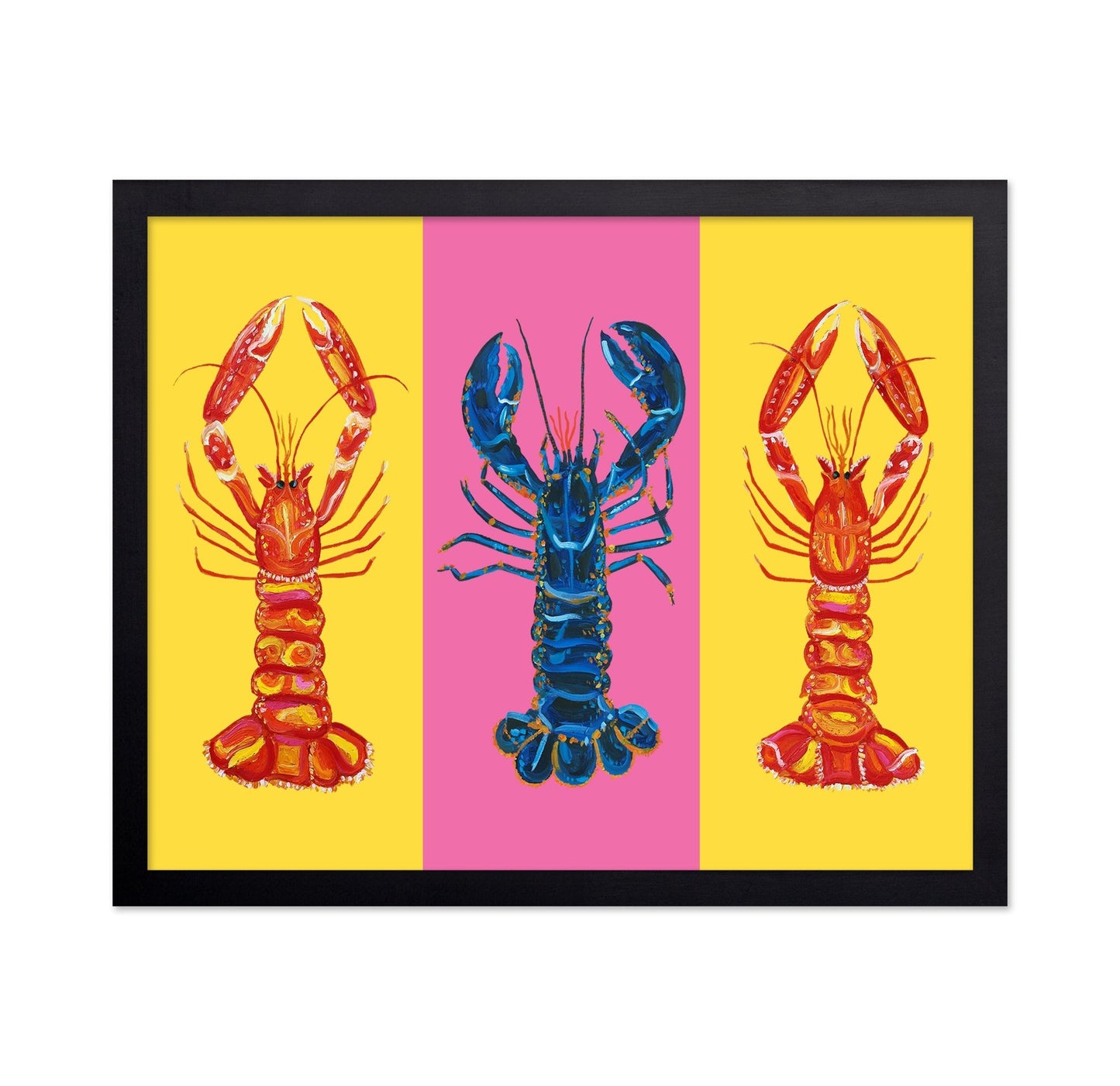 Colorful Lobster Trio