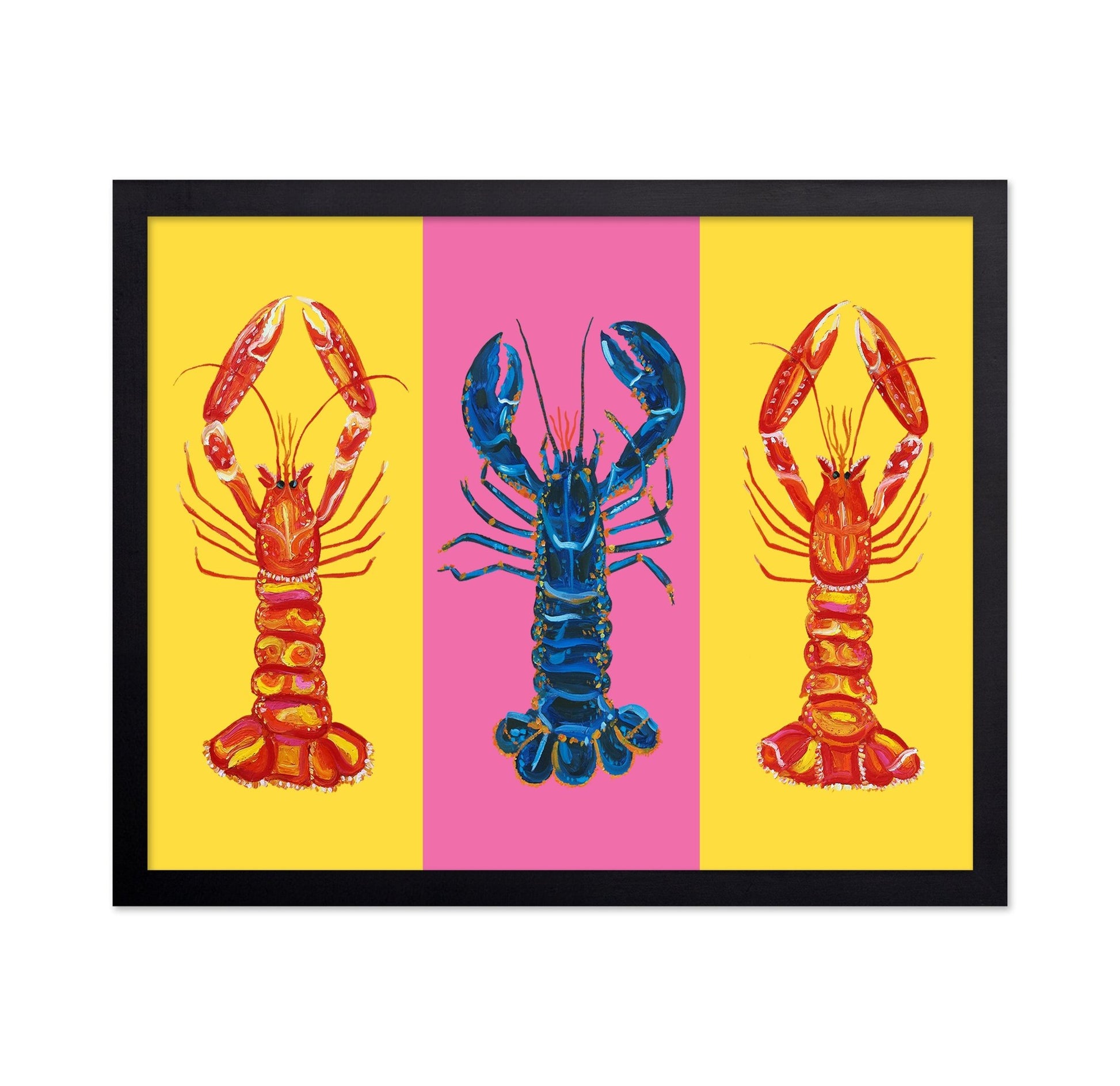 Colorful Lobster Trio