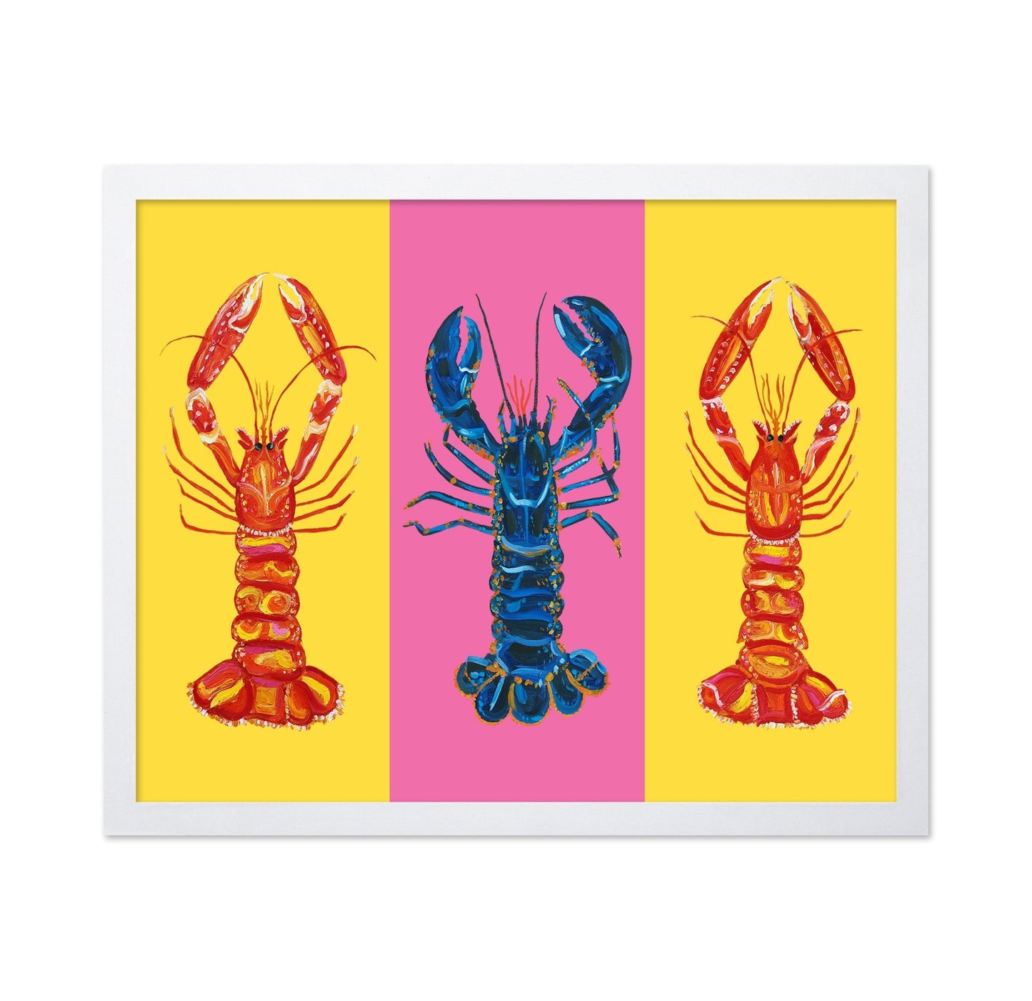 Colorful Lobster Trio