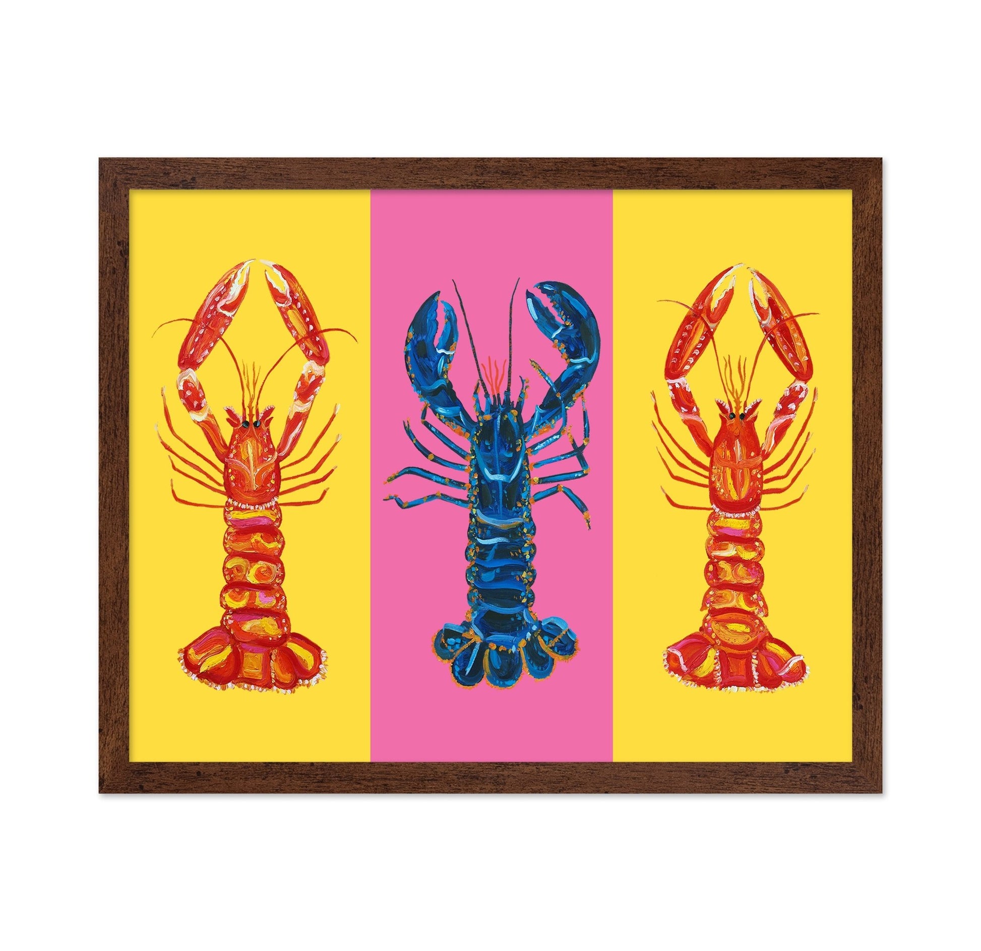 Colorful Lobster Trio