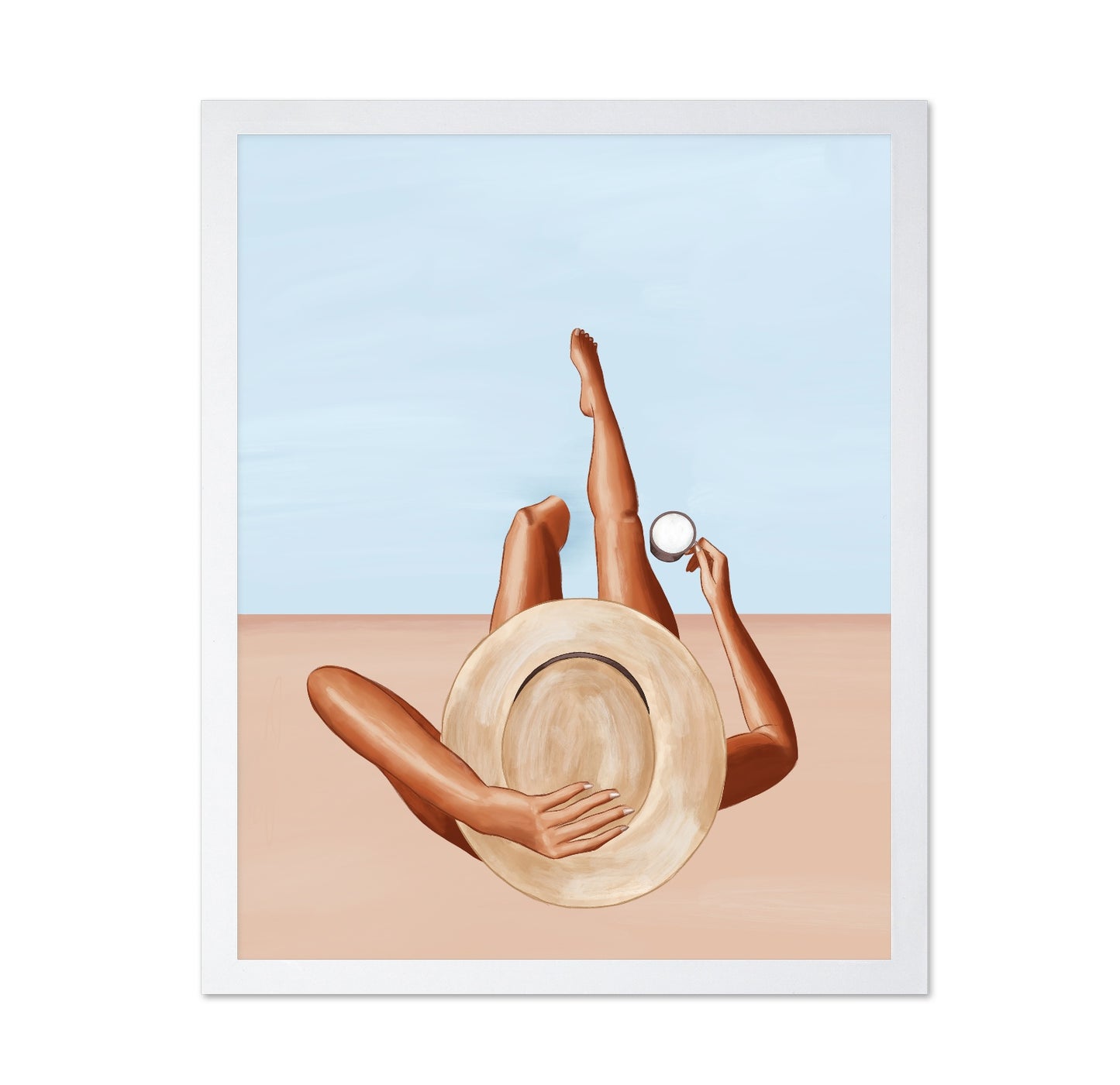 Relaxed Beach Moment