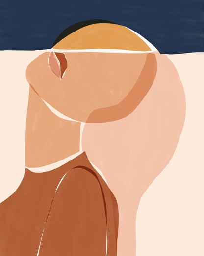 Abstract Face Profile