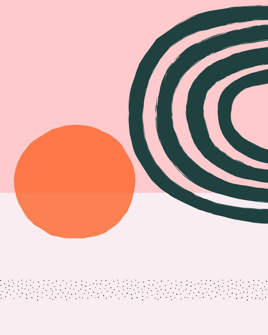 Abstract Sunset Shapes No2