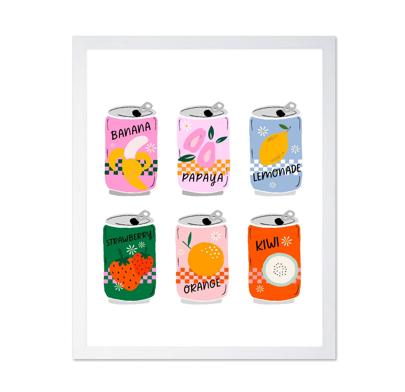 Fruit Soda Cans