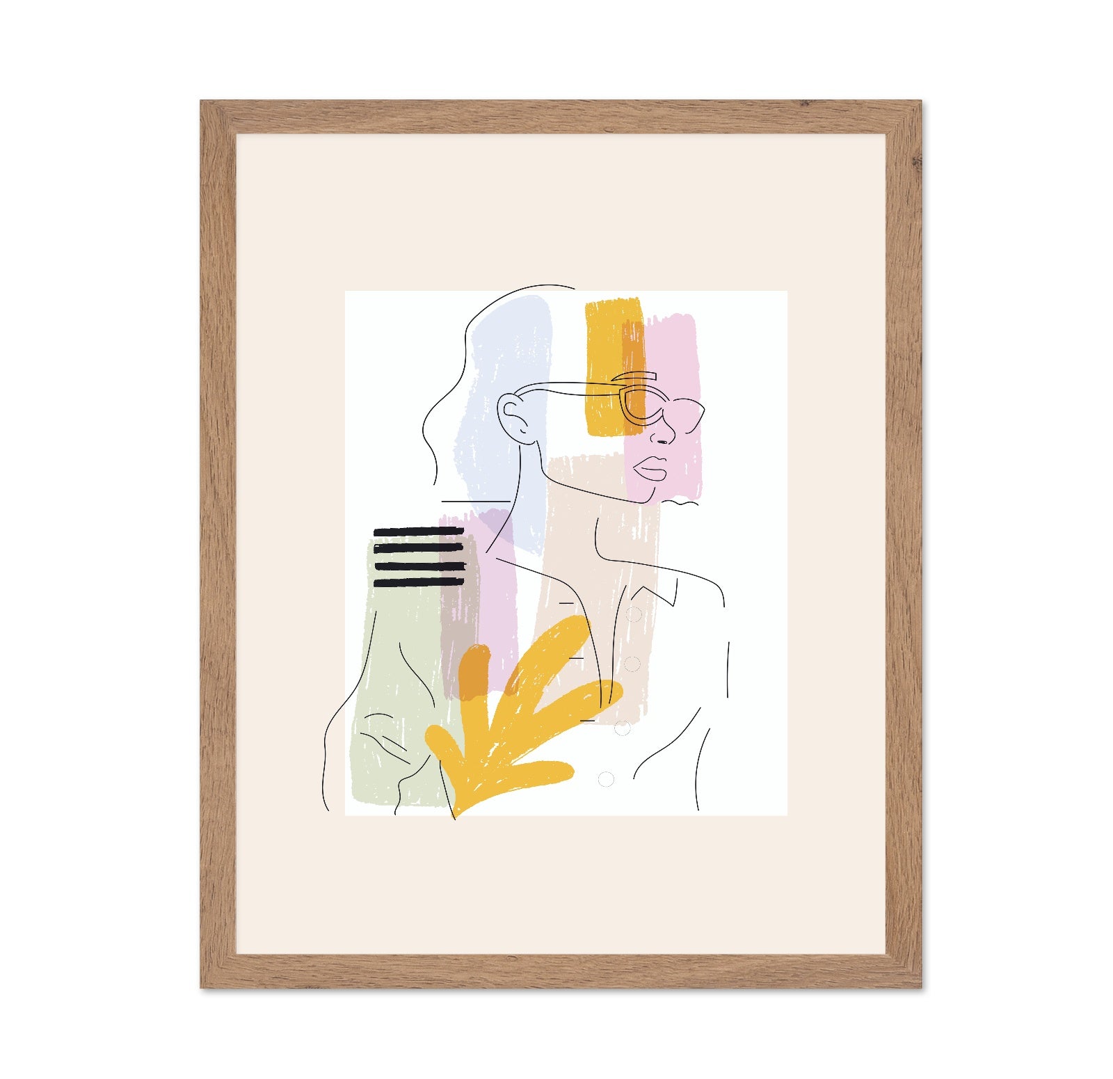 Modern Woman Line Portrait