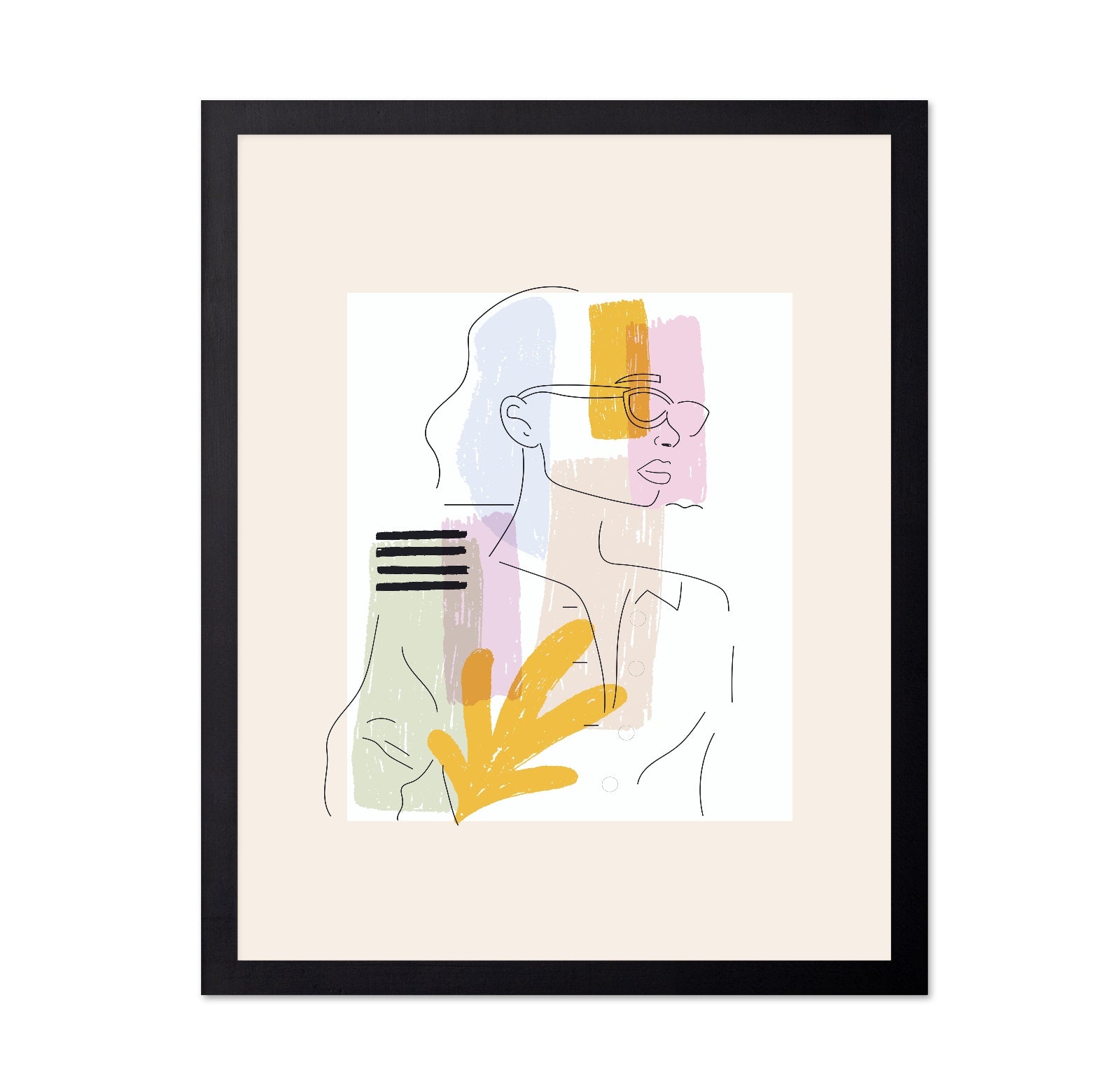 Modern Woman Line Portrait