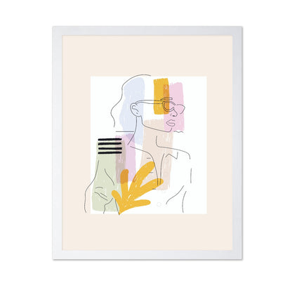 Modern Woman Line Portrait