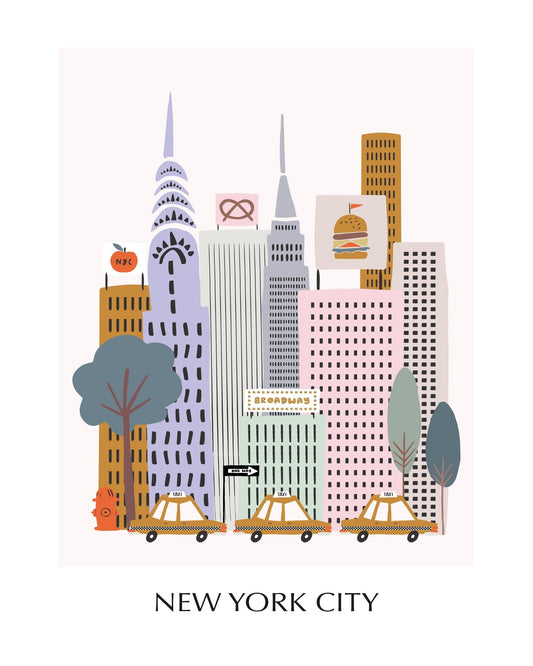 NYC Skyline Illustration No2