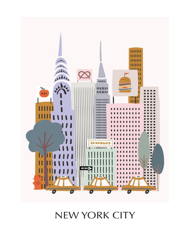 NYC Skyline Illustration No2