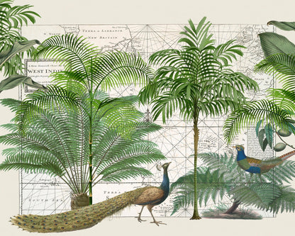 Tropical Map Garden