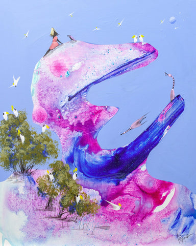 Whimsical Whale Birds