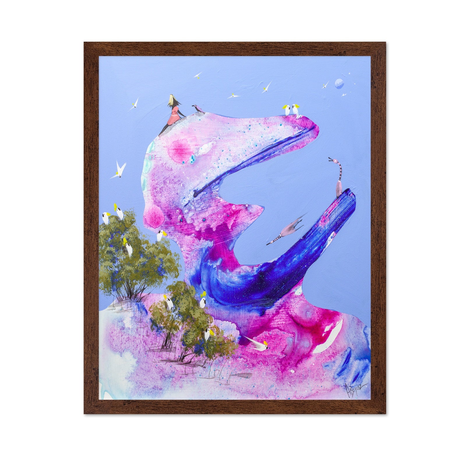 Whimsical Whale Birds
