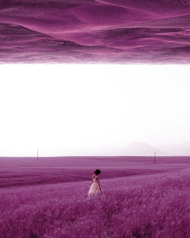 Woman In Purple Field