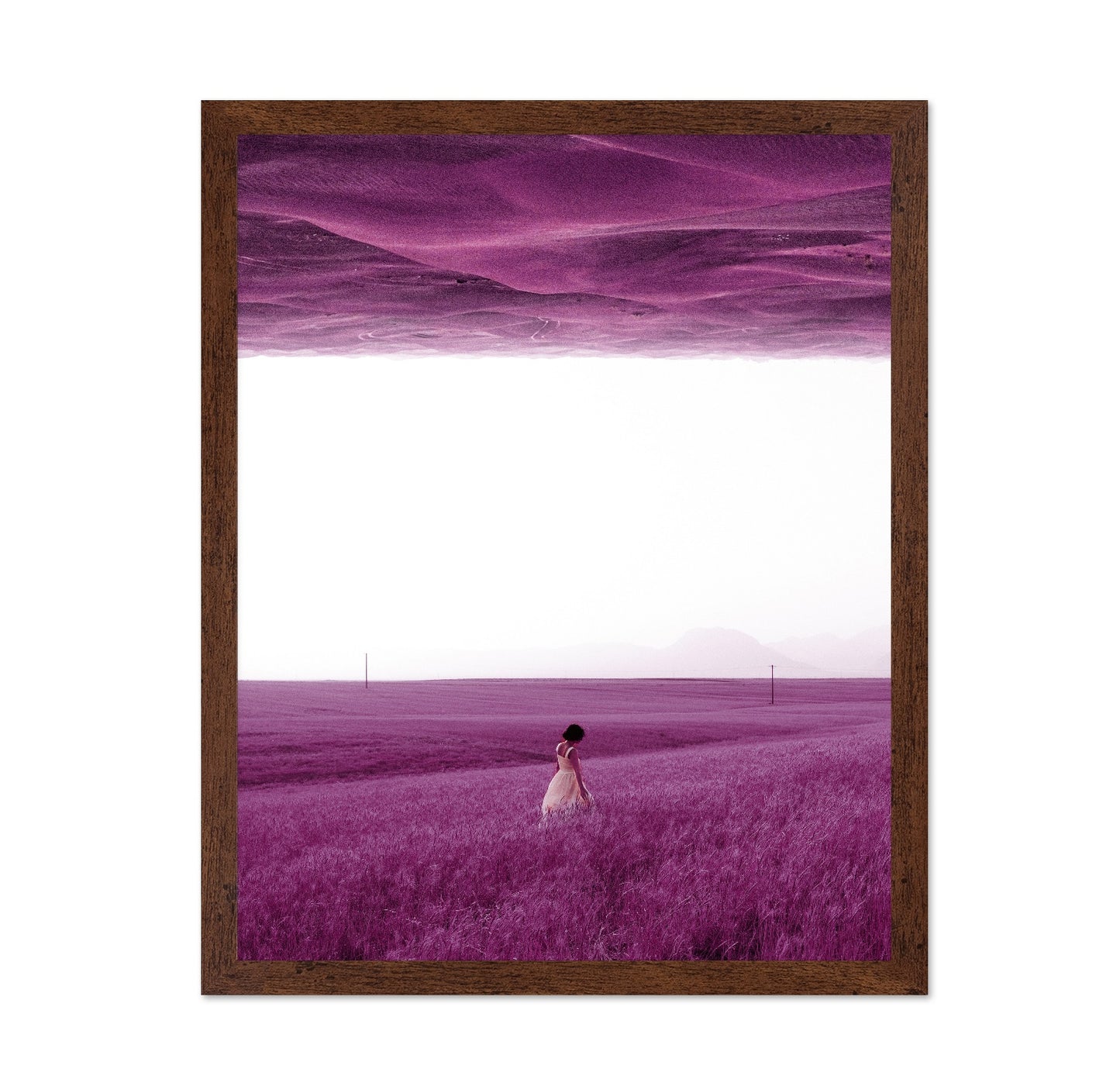 Woman In Purple Field