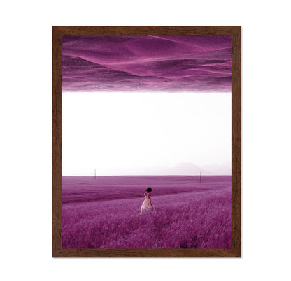 Woman In Purple Field
